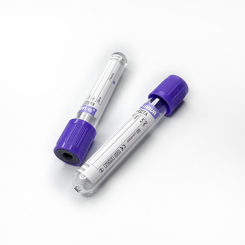 Пробірка з K3 ЕДТА (лавандова), 13х75 мм, 2 мл, 100 шт/уп